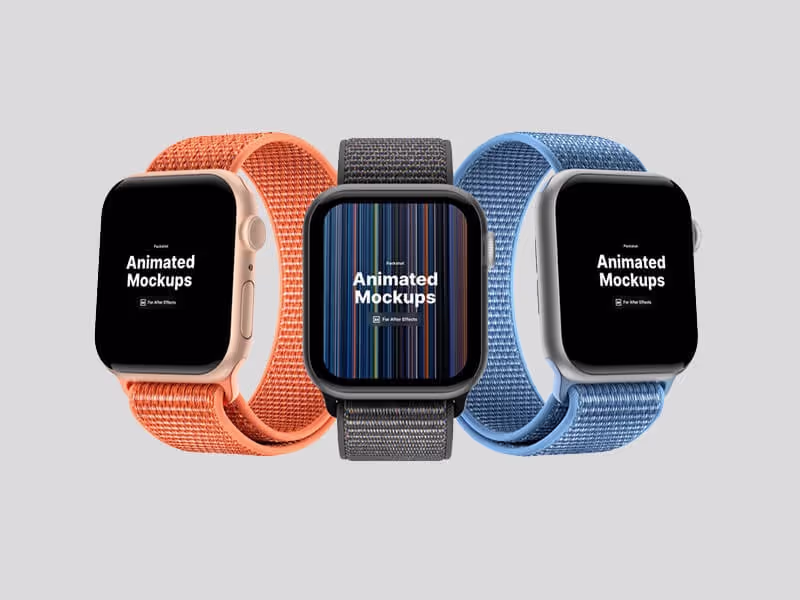 Apple Watch Animated Mockups