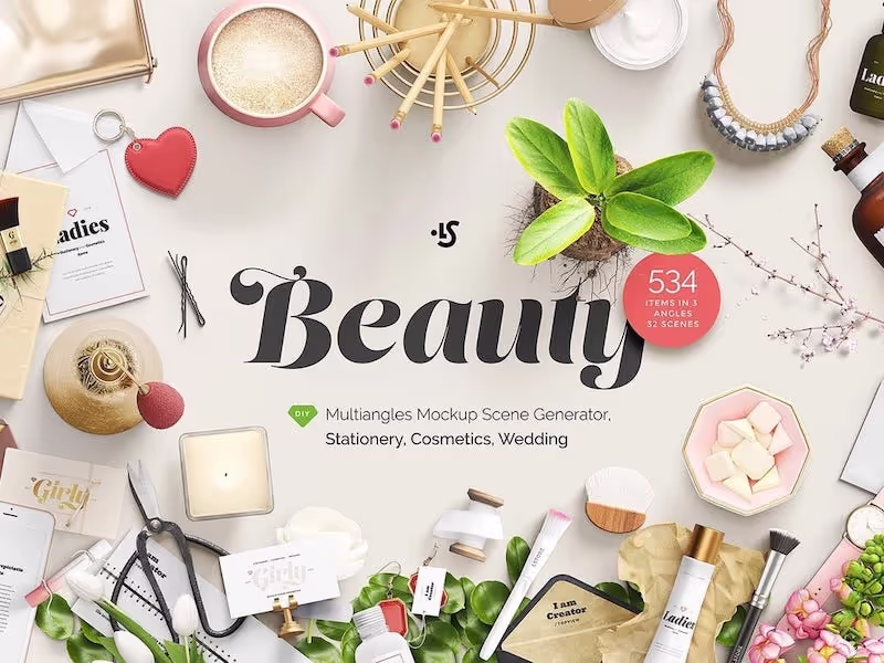 Beauty Mockup Scene Creator