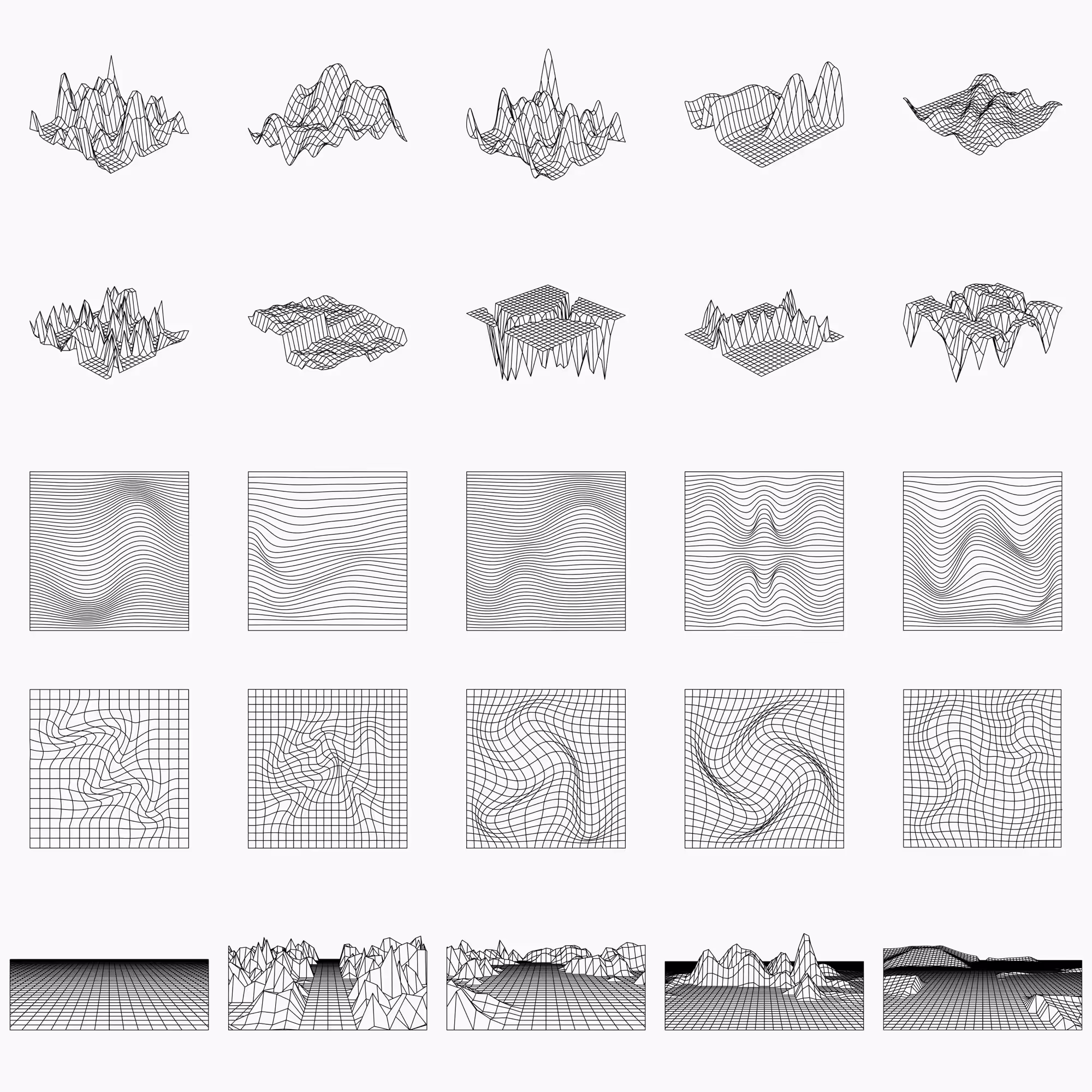 Premium Mockup - Contours Abstractions | Pro Designer Pack