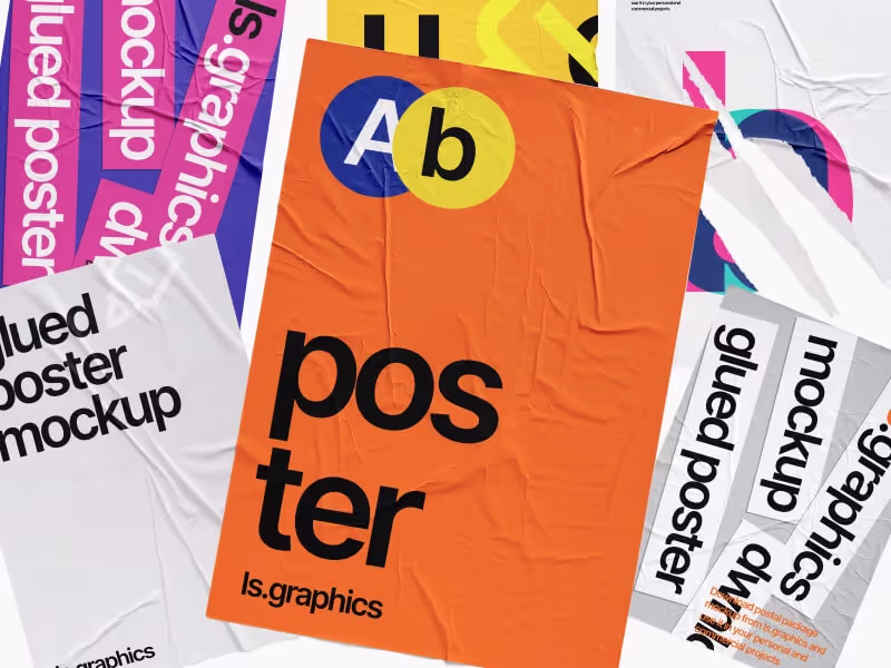 Glued Paper Mockups