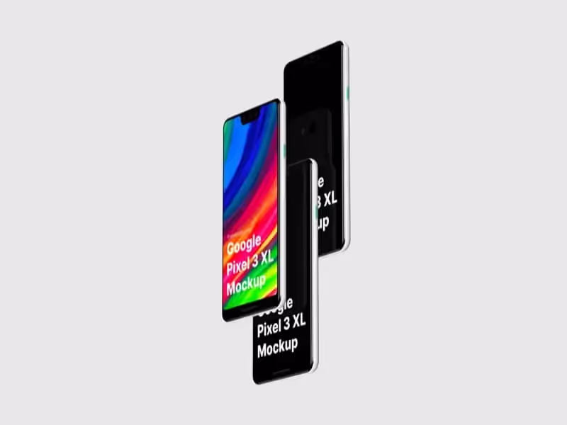 Google Pixel 3, Google Pixel 3 XL Mockups