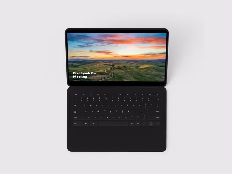 Google PixelBook Go Mockups