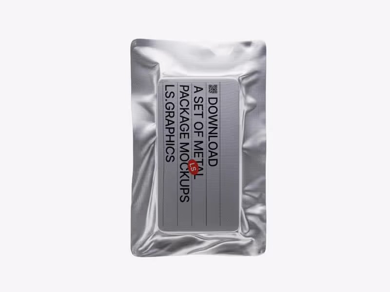 Metallic Packages Mockups