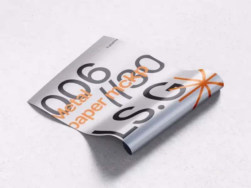 Metallic Paper Mockups