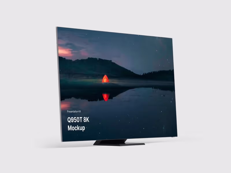 Samsung TV Mockup  (Q950T 8K)