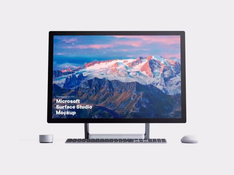 Microsoft Surface Studio 2 Mockups