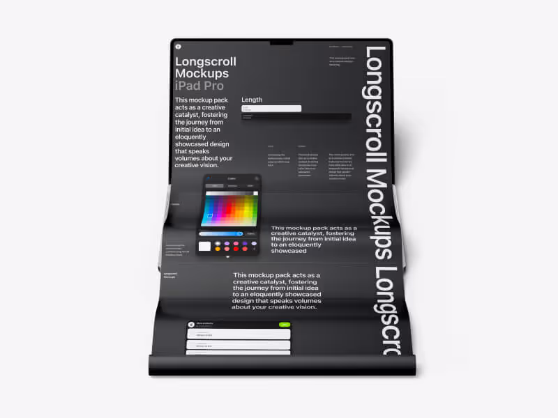MacBook 16 Pro Longscroll Mockups