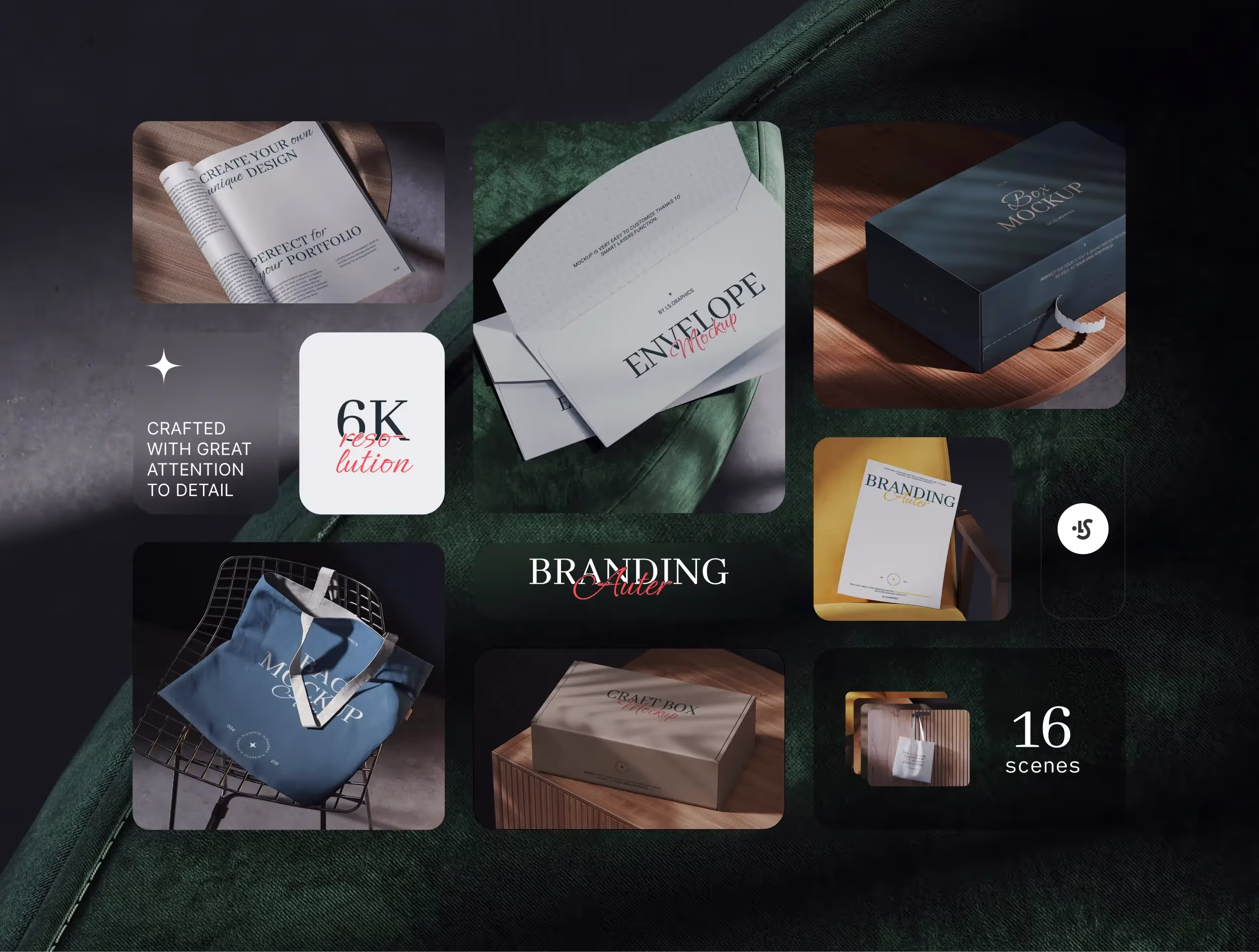 Branding Mockups - Ateur Branding Mockups | Available on ls.graphics