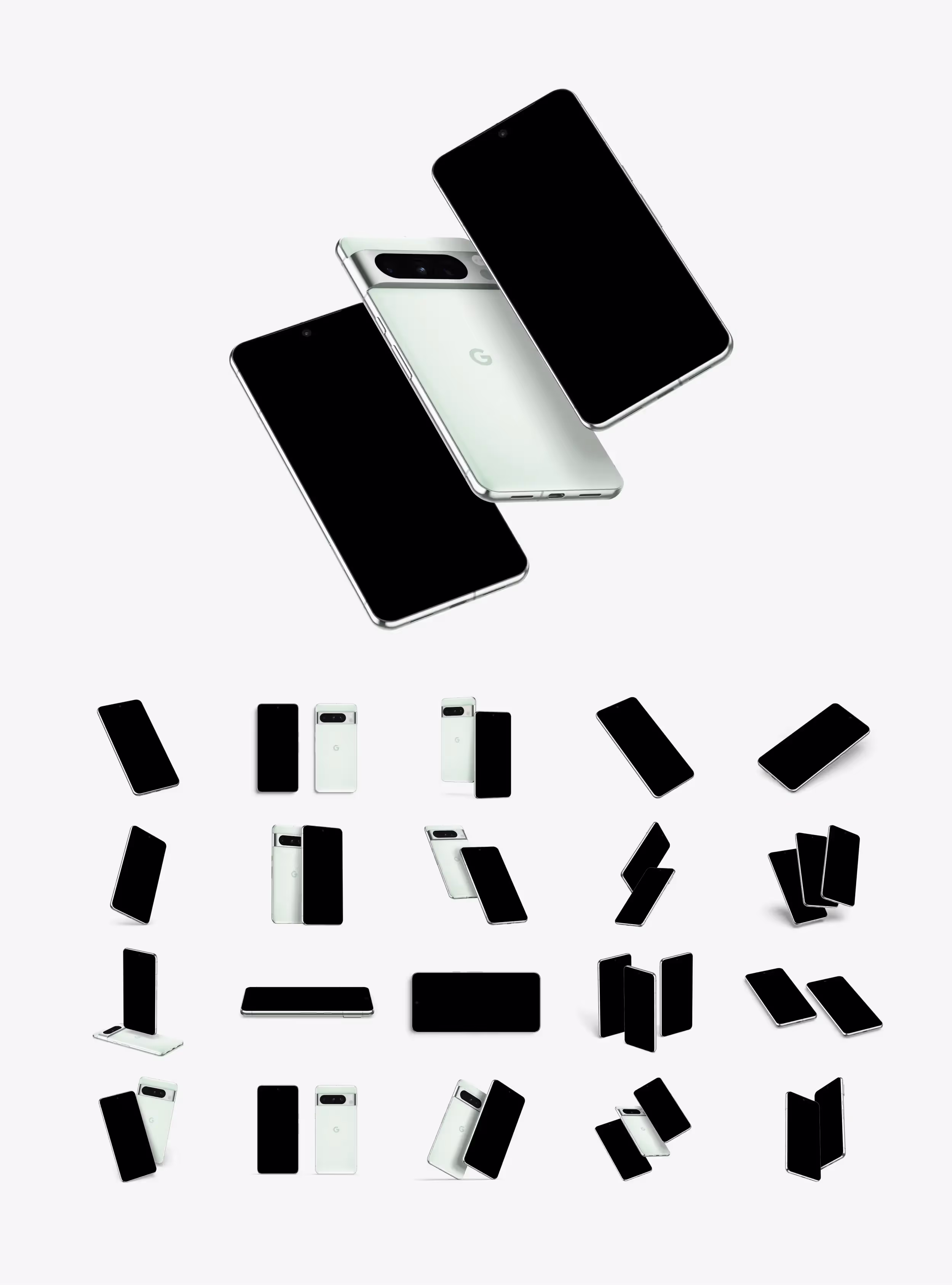Devices Mockups - Google Pixel 8 Pro Mockups | Premium Download Ready