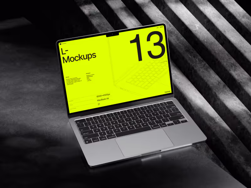 Free L-Mockups: MacBook Air