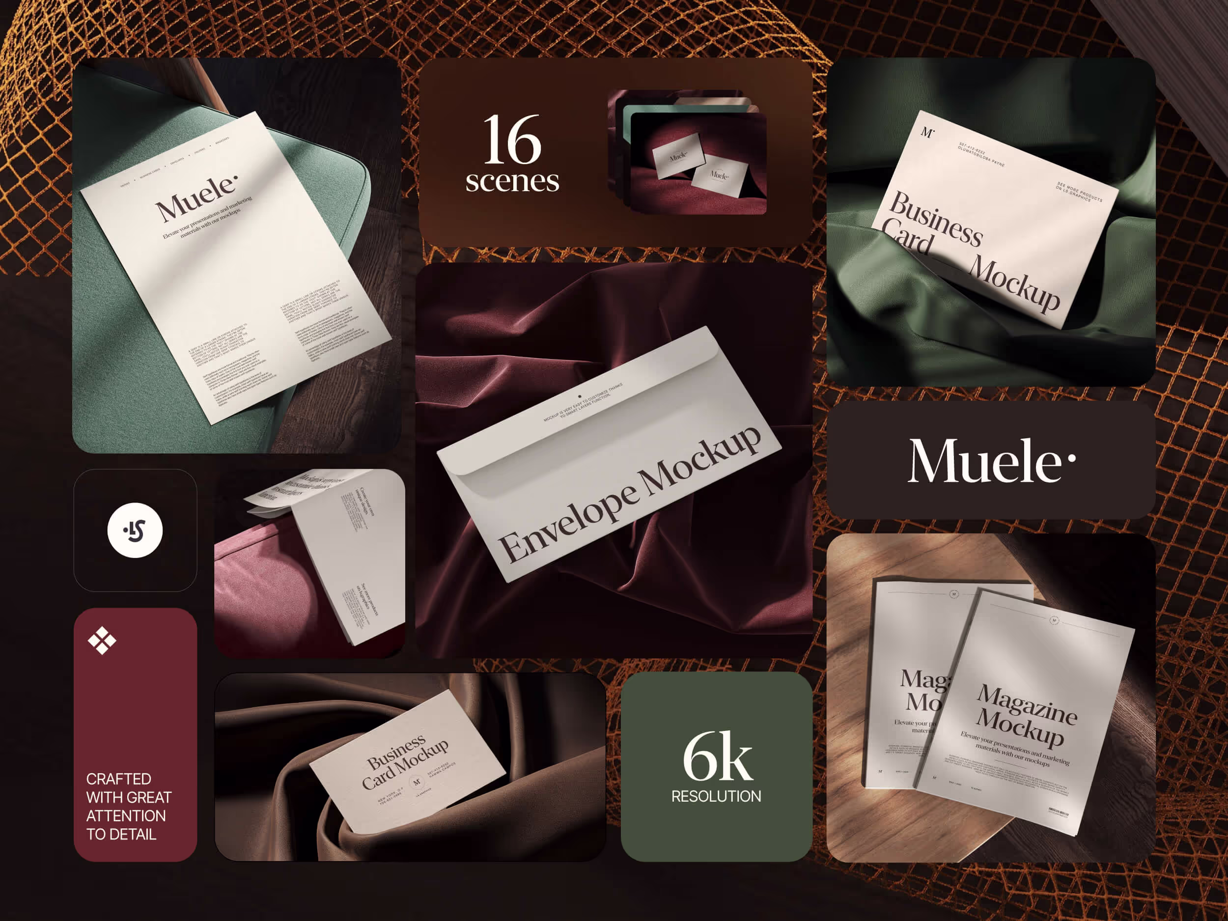 Branding Mockups - Muele Branding Mockups | Mockup Collection Item