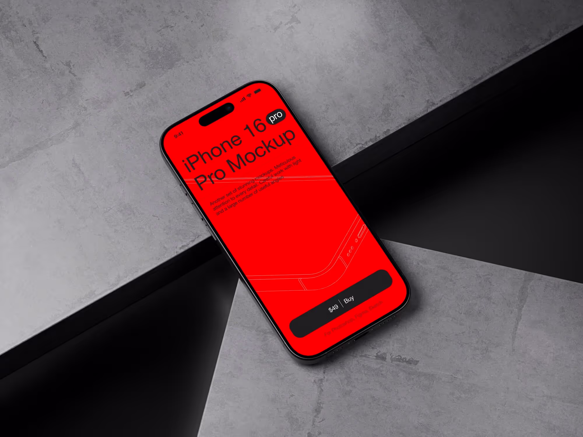 U-Mockups: iPhone 16 Pro, Scene 16 | Best Seller Template