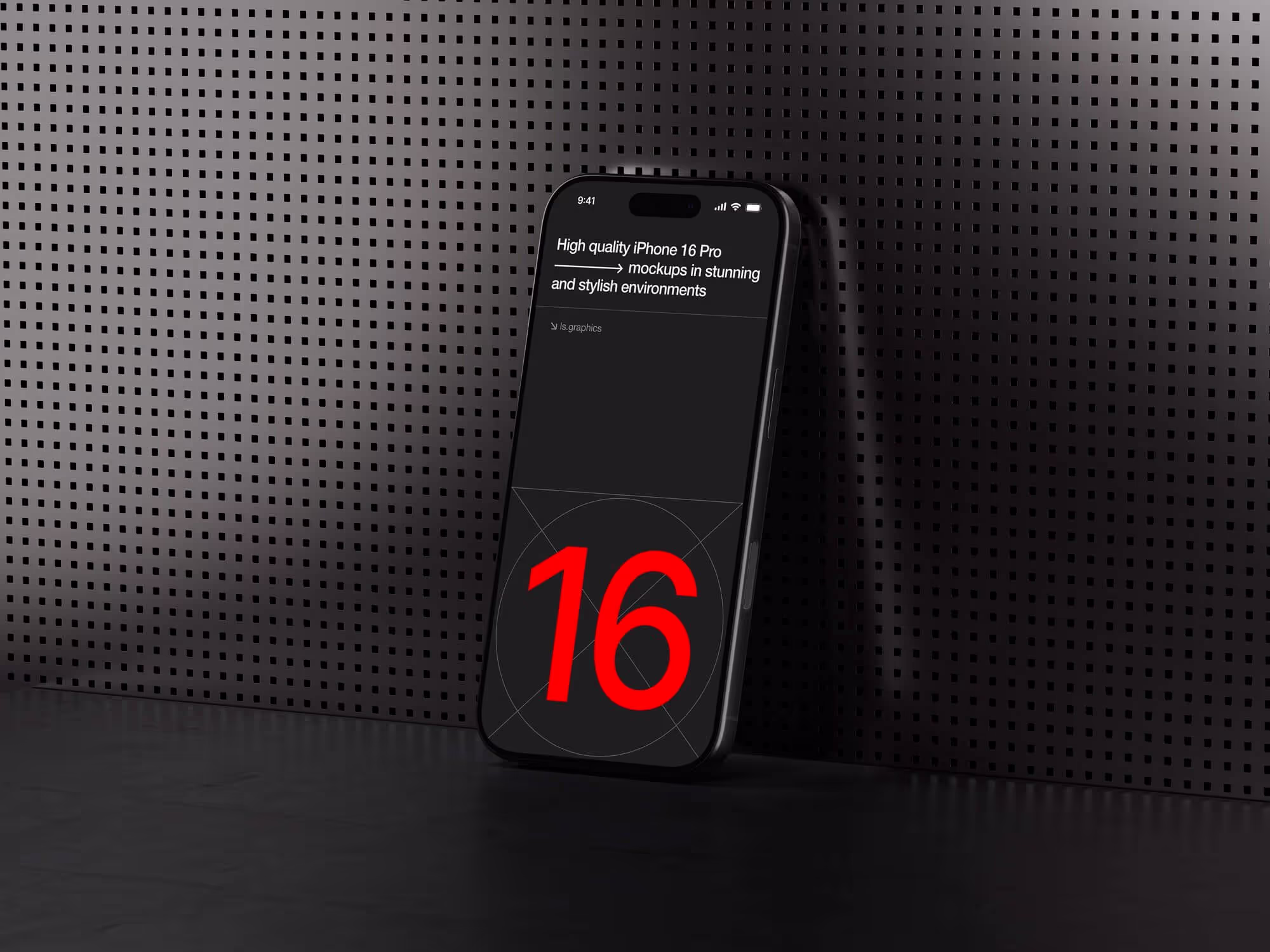 U-Mockups: iPhone 16 Pro, Scene 13 | Professional Template