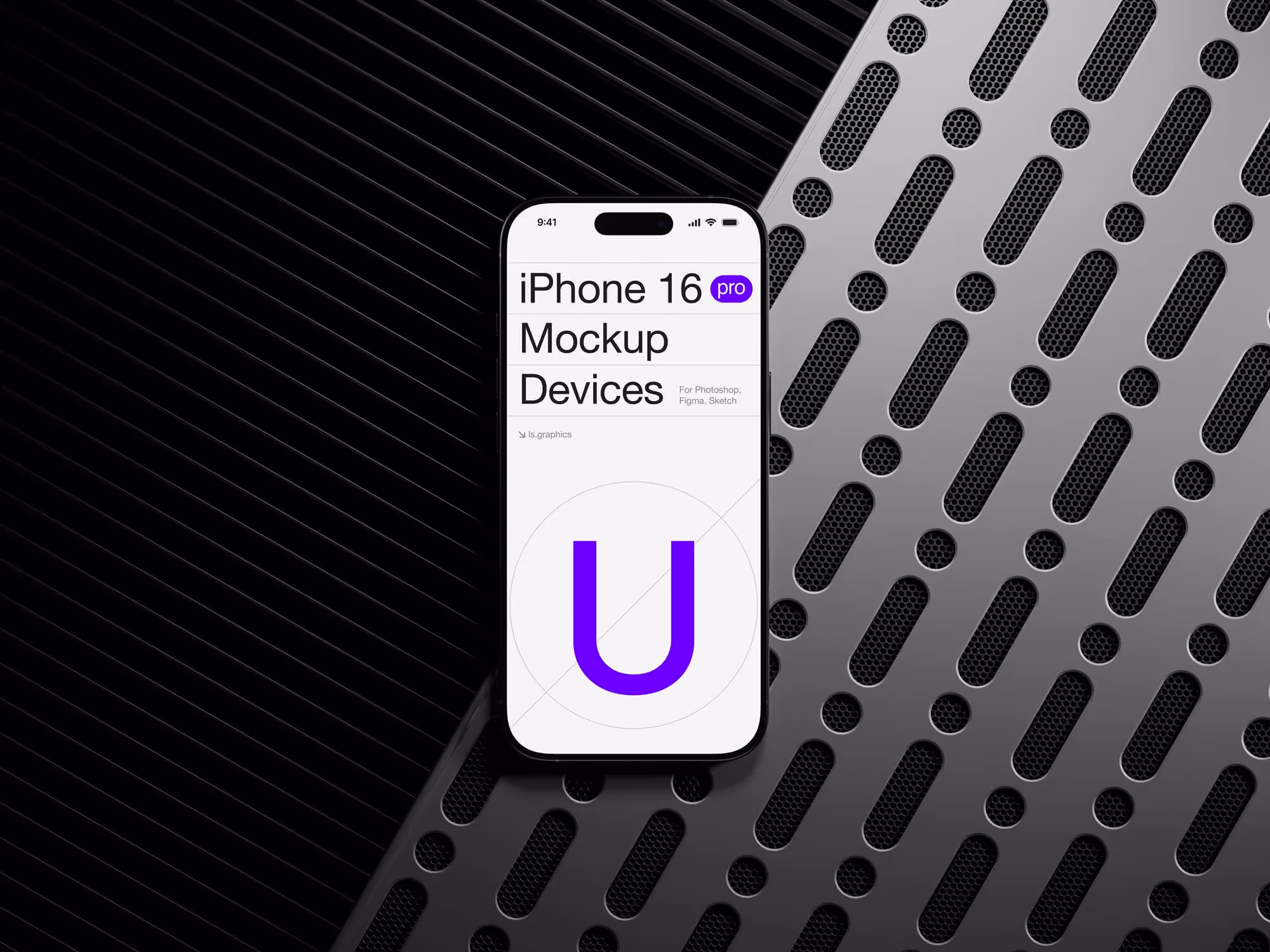 U-Mockups: iPhone 16 Pro, Scene 08 | Premium Download Ready