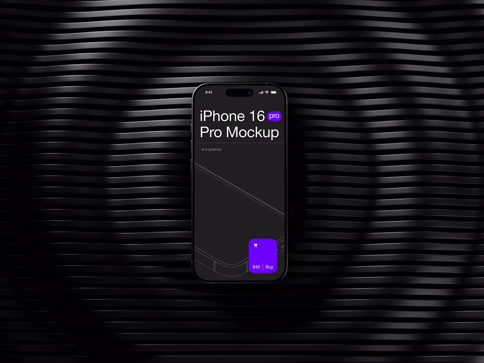 U-Mockups: iPhone 16 Pro, Scene 03 | Pro Designer Pack
