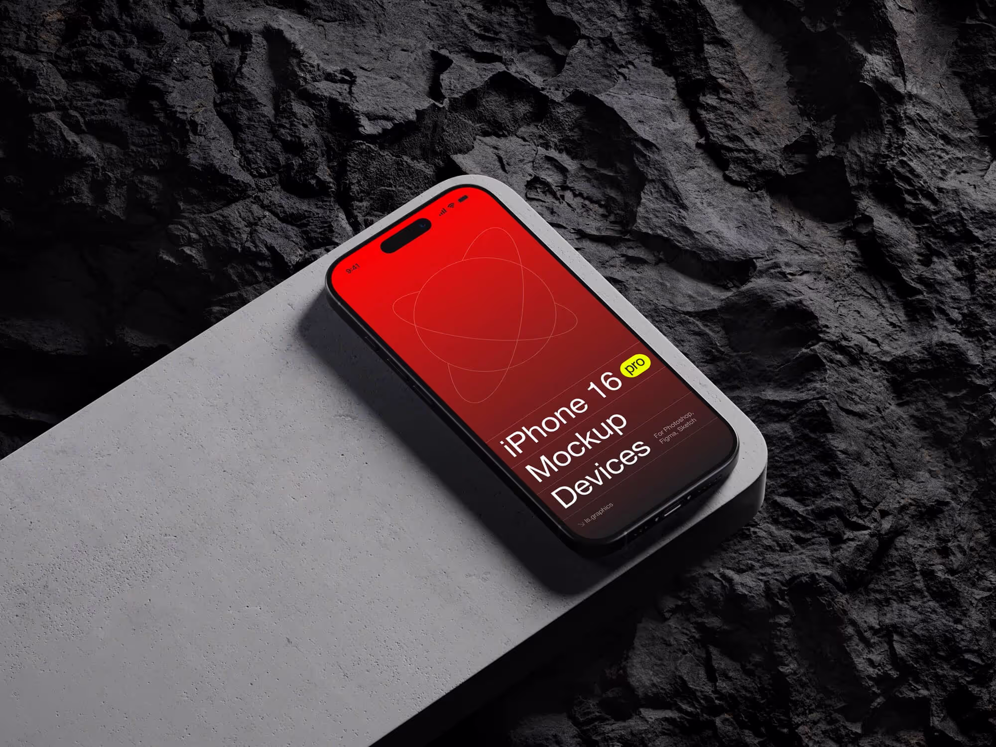 U-Mockups: iPhone 16 Pro, Scene 06 | Professional Template