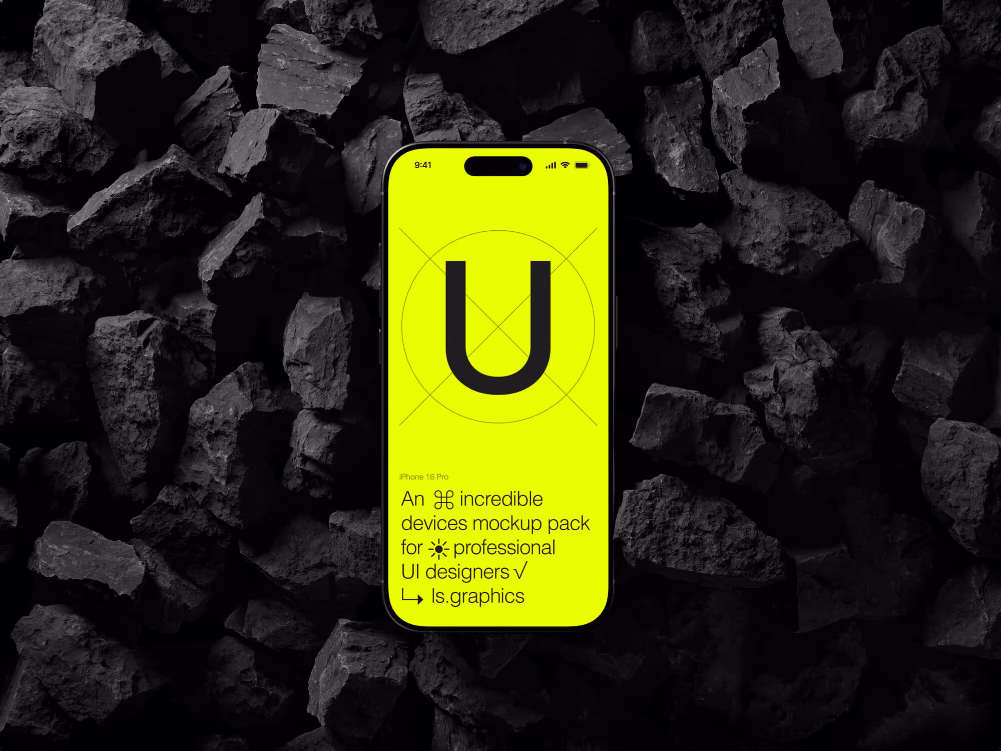 U-Mockups: iPhone 16 Pro, Scene 07 | Full Resolution File