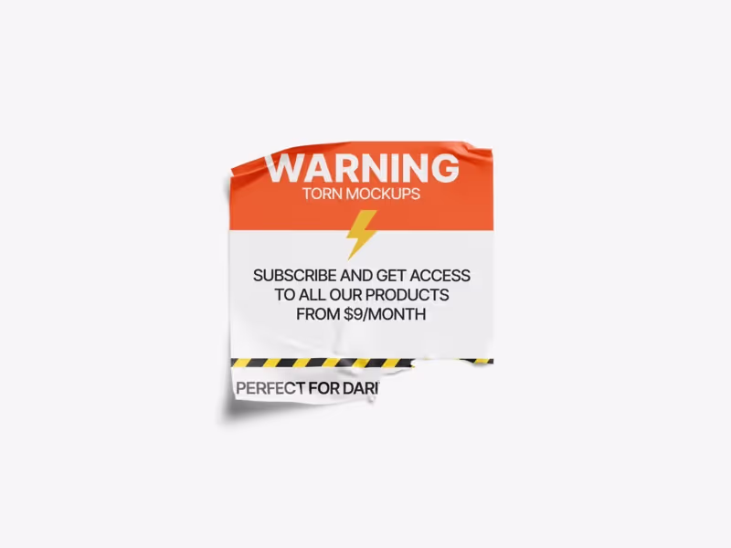 Glossy Sticker Mockup, Scene 53