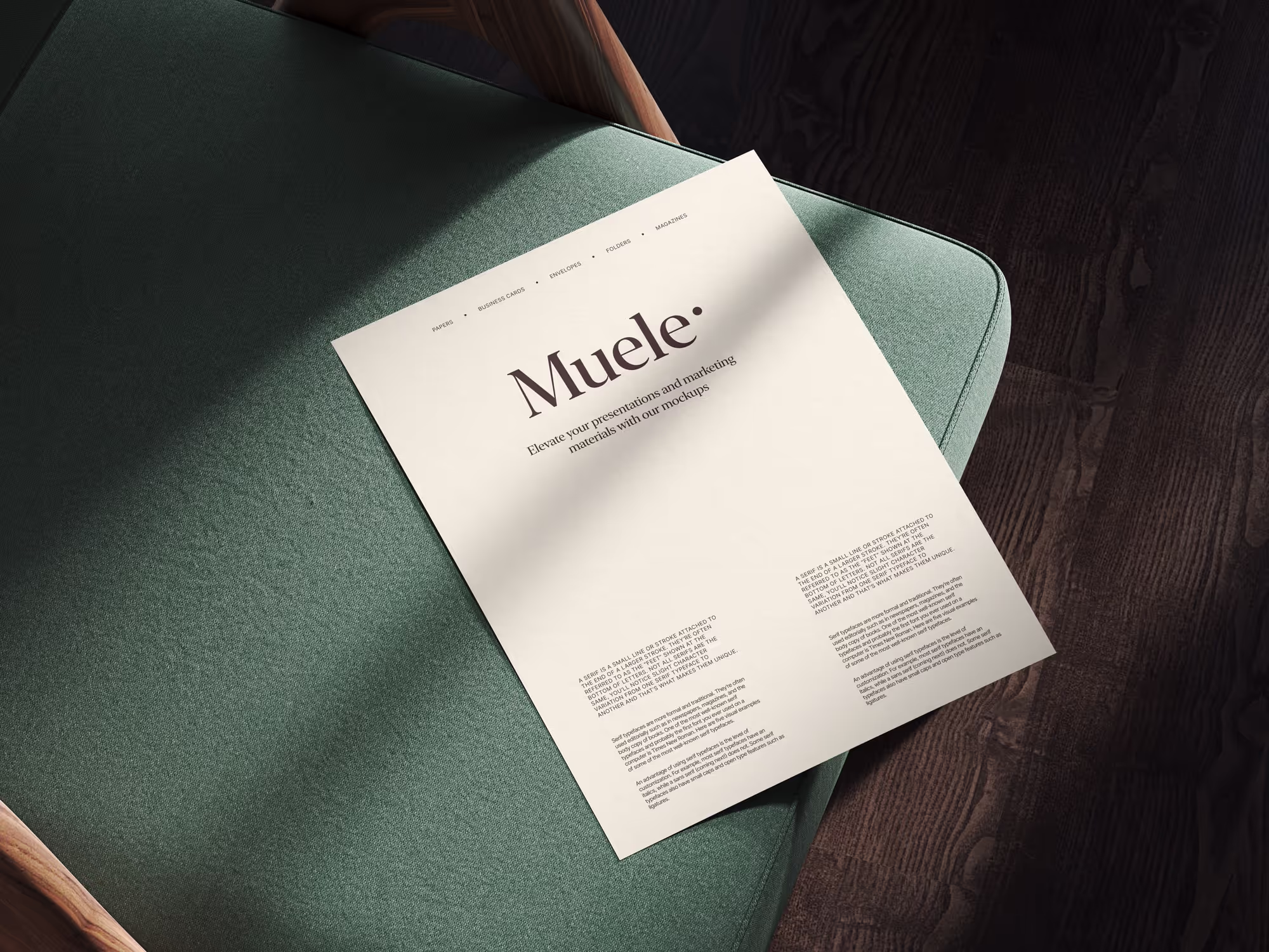 Muele, Branding Mockups, US, Scene 01 | Commercial License Ready