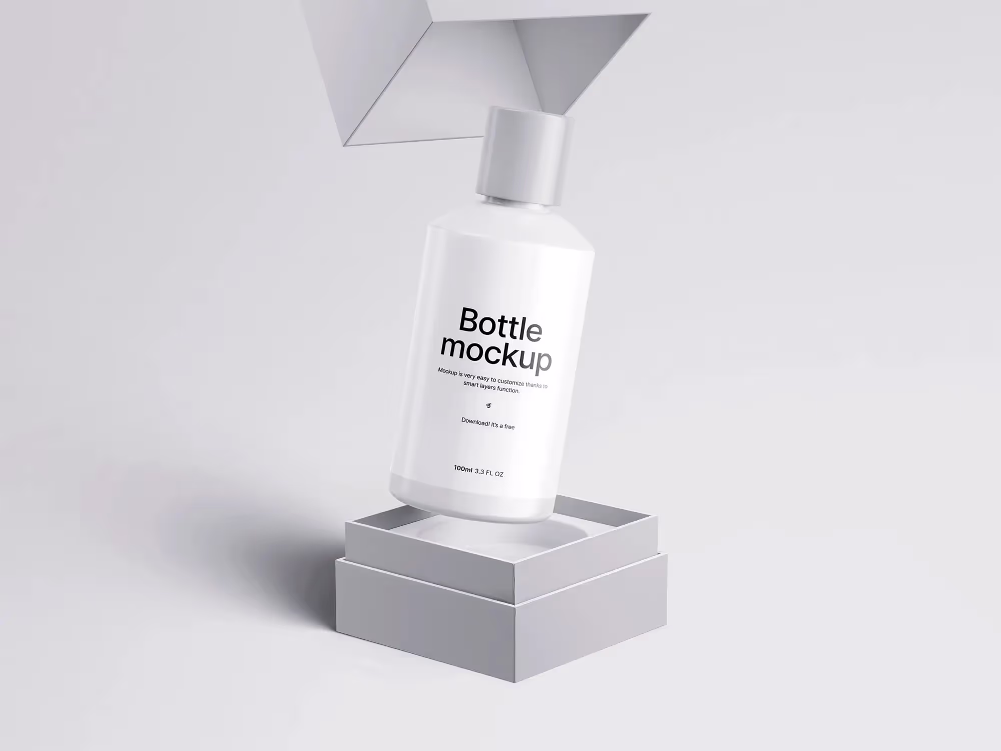 Free Cosmetic Bottle PSD Mockup | Best Commercial Version