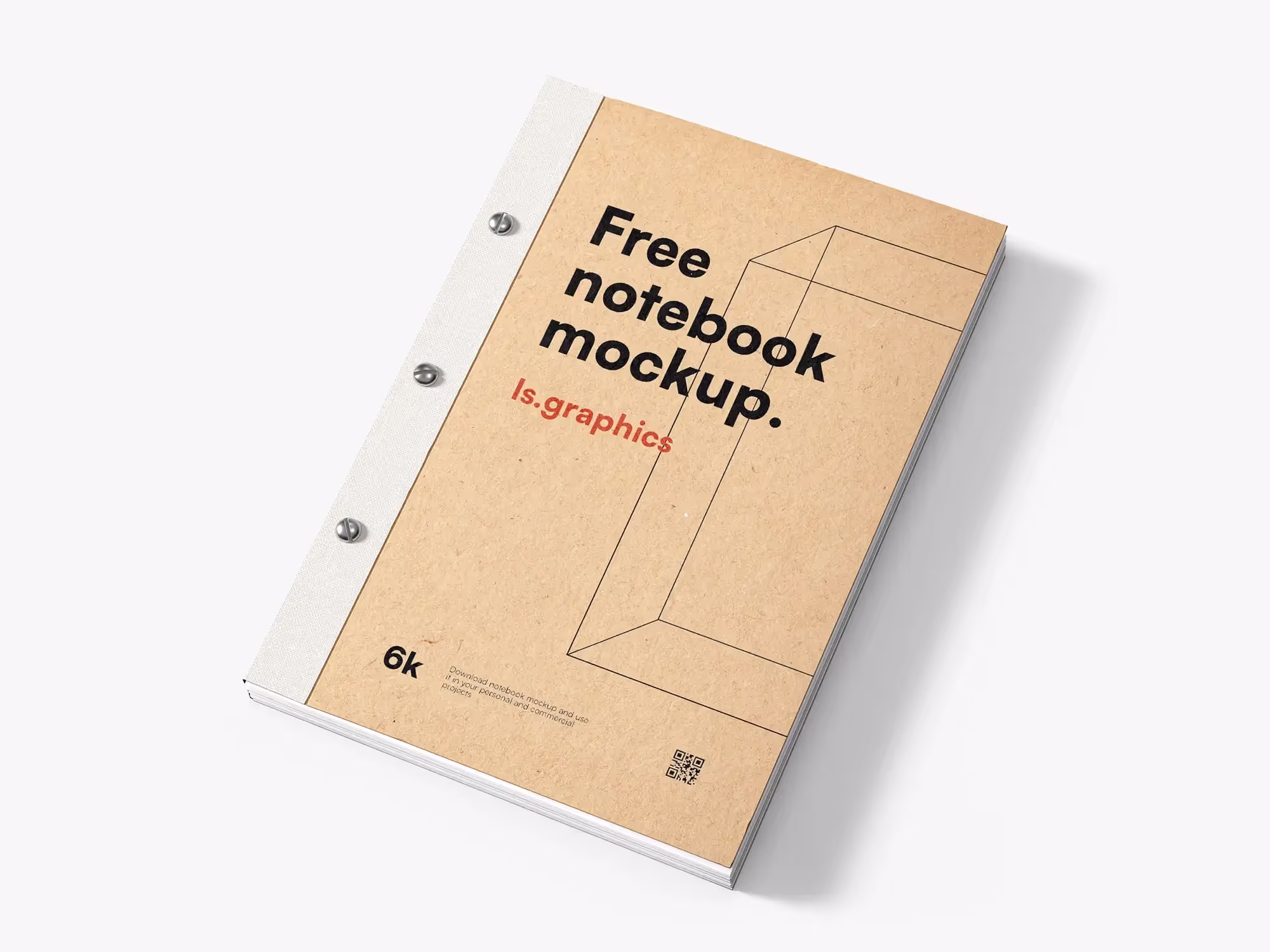 Free Kraft Paper Notepad Mockup | Download at ls.graphics