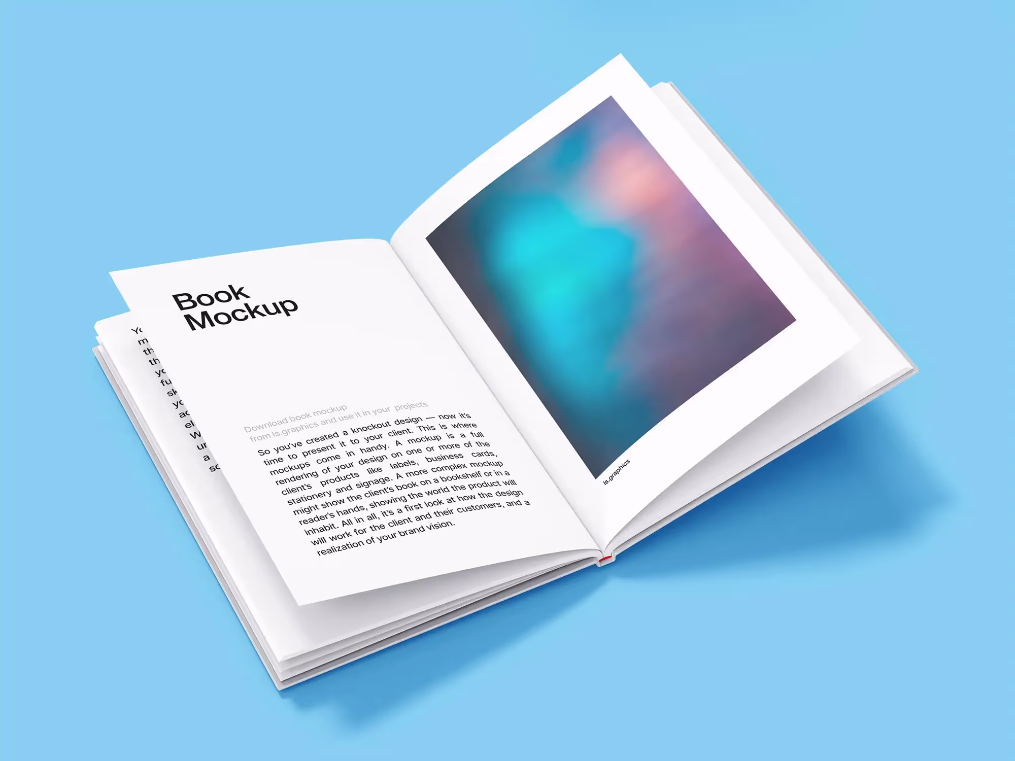 Free Open Hardcover Book Mockup | Premium Download Ready