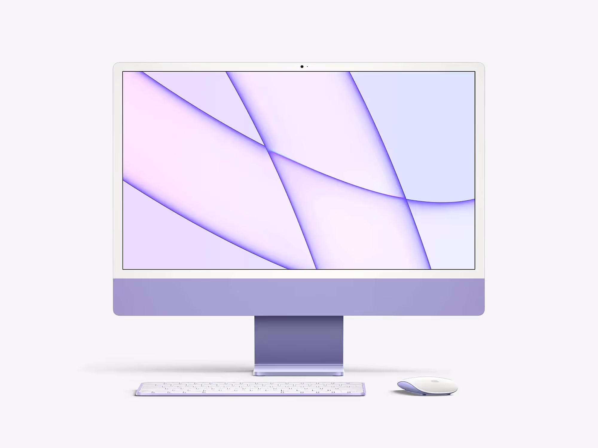 Free iMac 24-inch (2021) Mockup | Available on ls.graphics