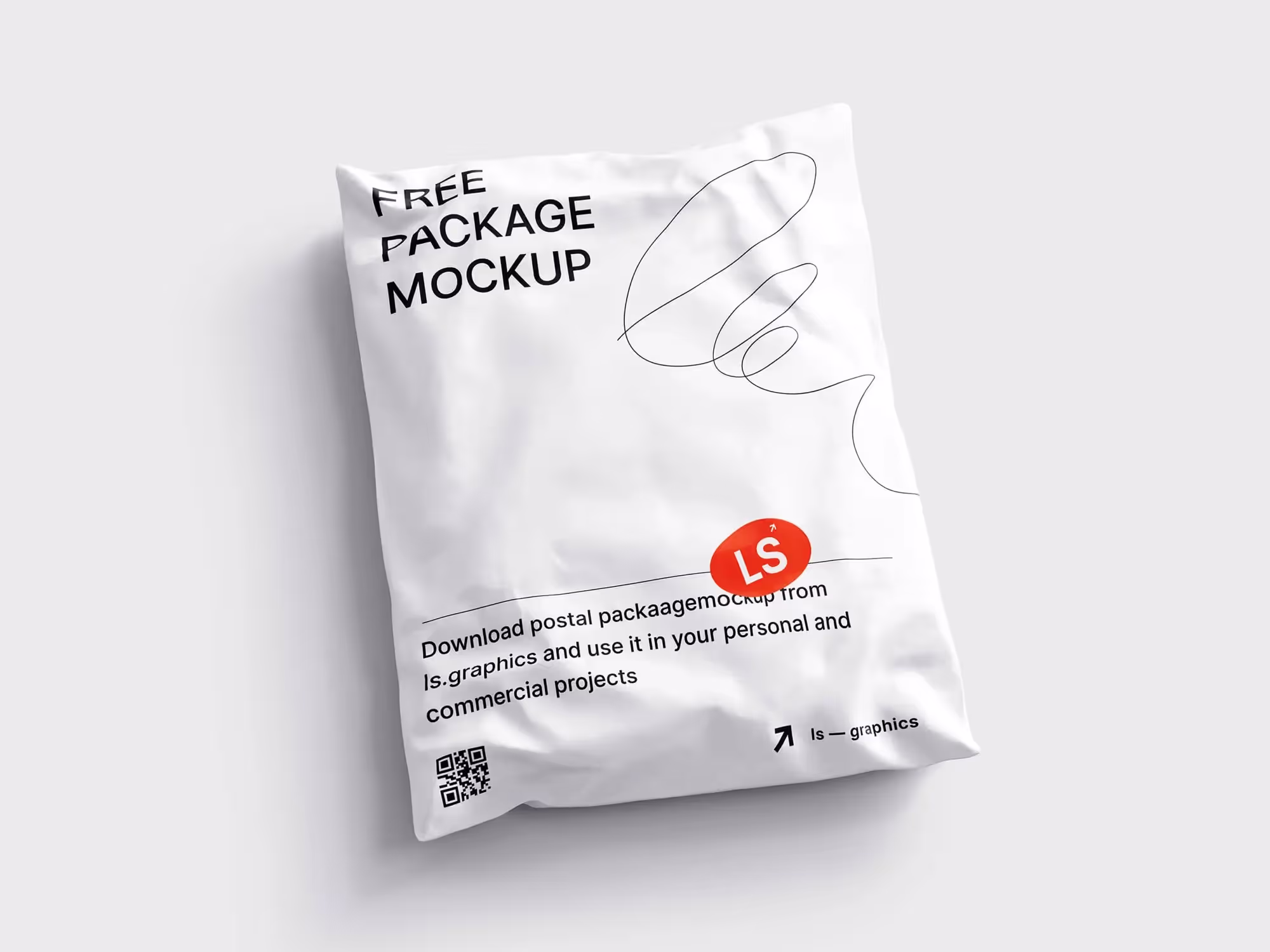 Free Postal Package Mockup | Commercial License Ready