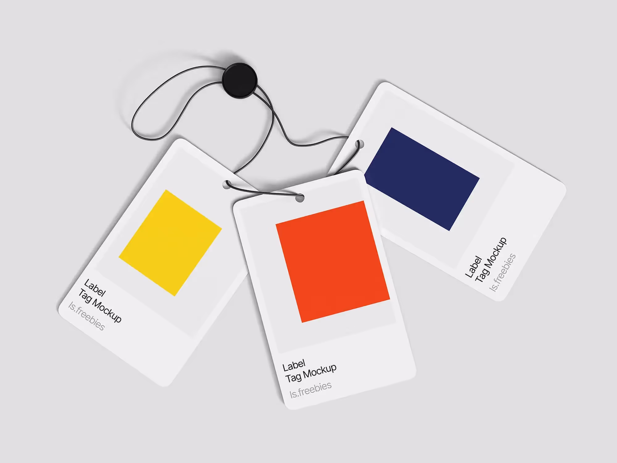 Free 3 Label Tag Mockups | Premium Download Ready