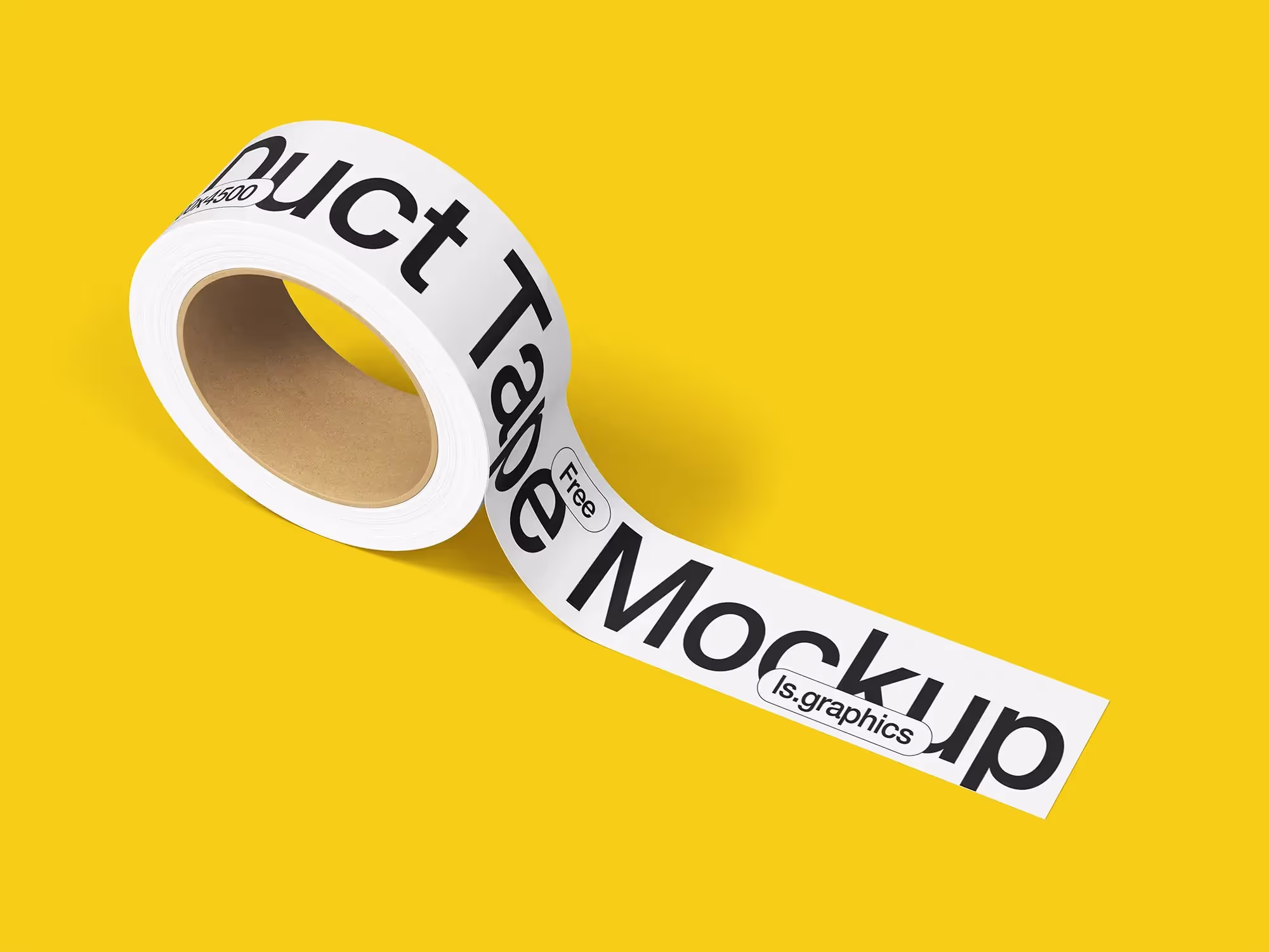 Free Duct Tape Mockup | High Quality Asset
