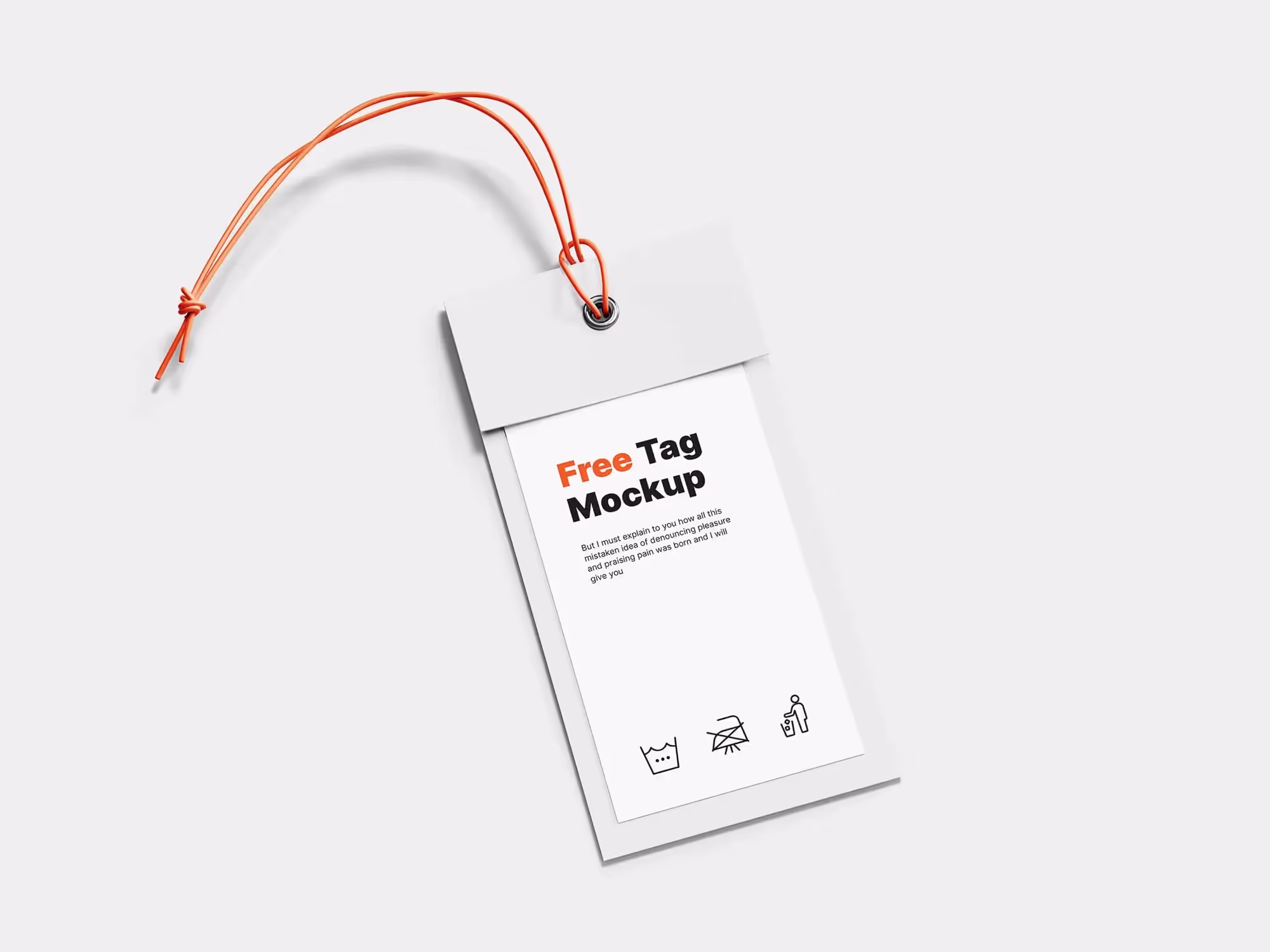 Free Label Tag Mockup | Premium Download Ready