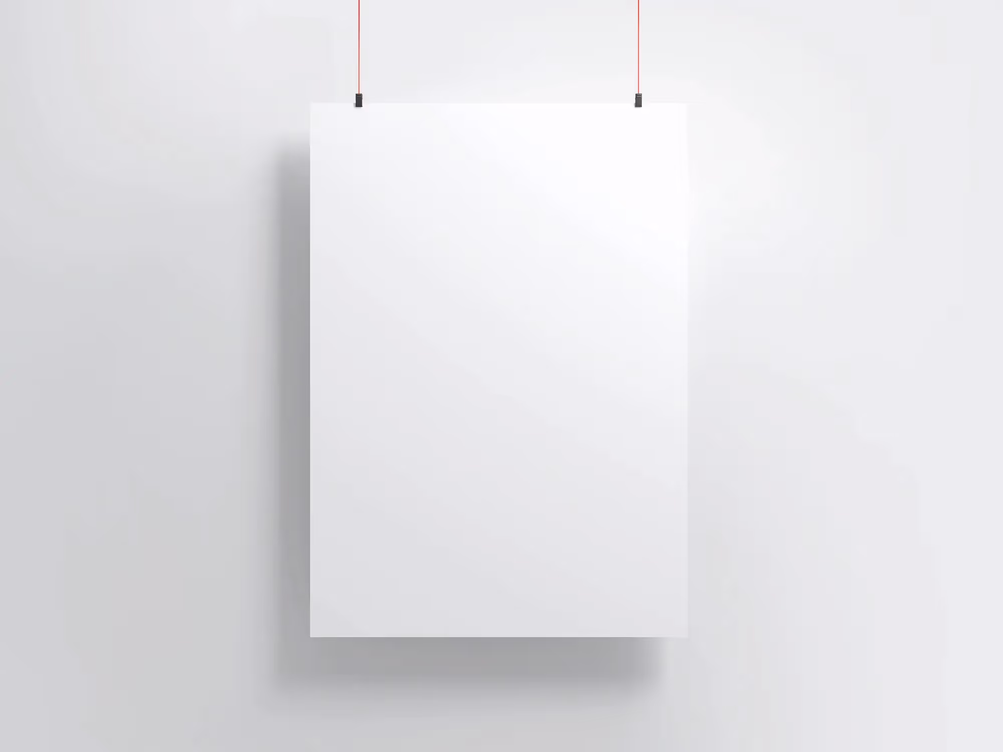 Free Hanging Poster Mockup | Best Seller Template