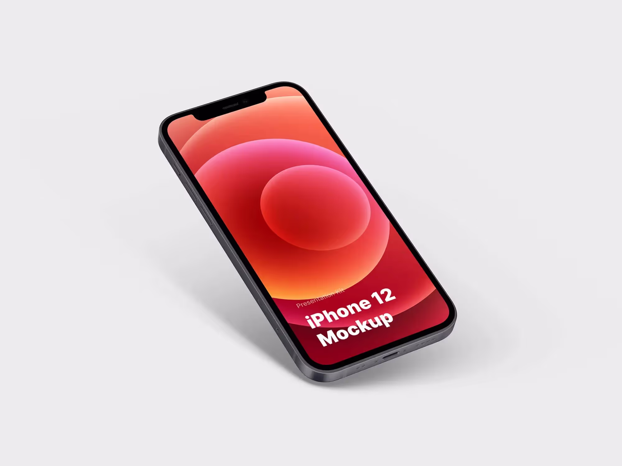 Free iPhone 12 Mockup | Commercial License Ready