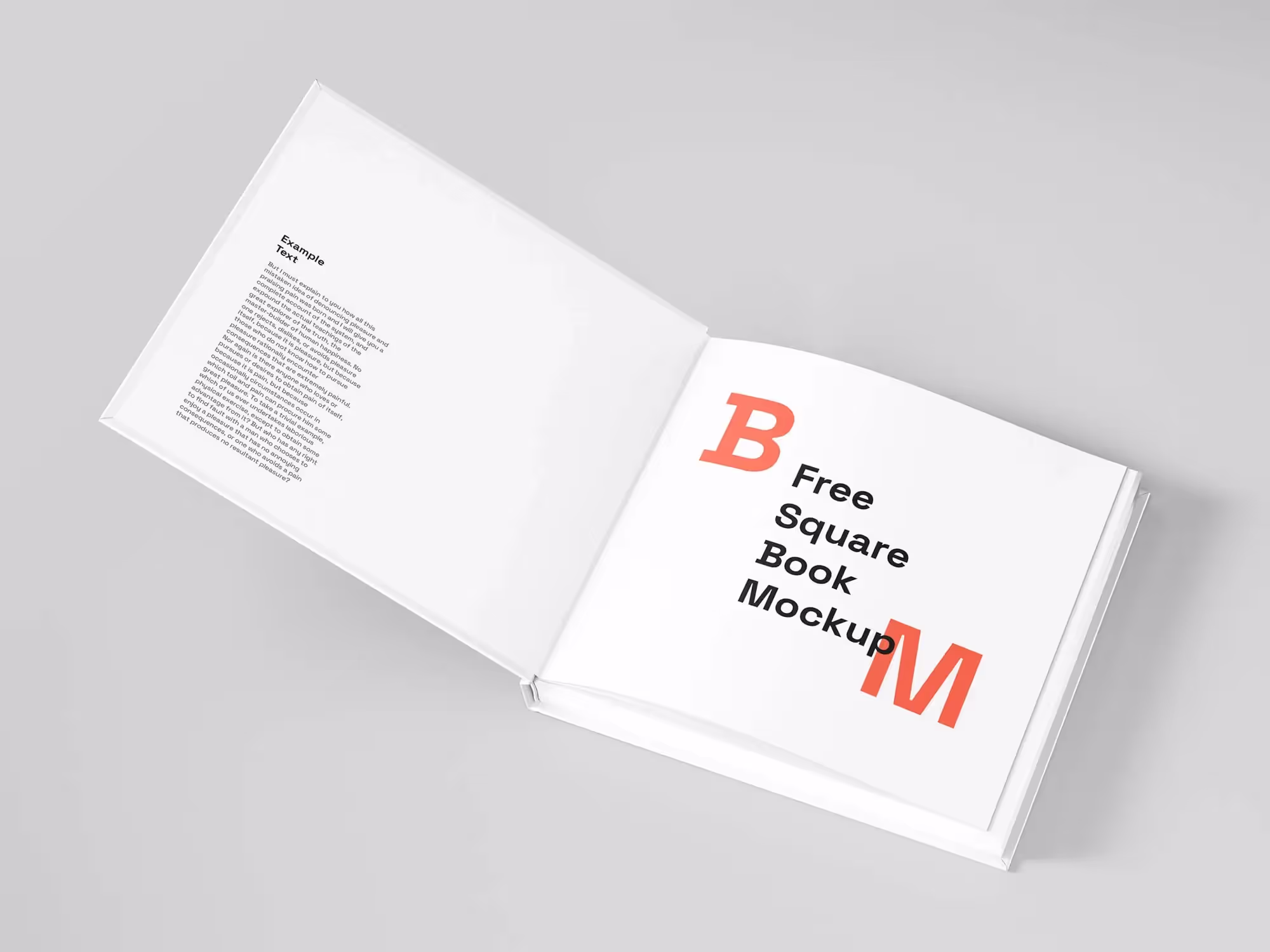 Free Square Book Mockup | Full Resolution File