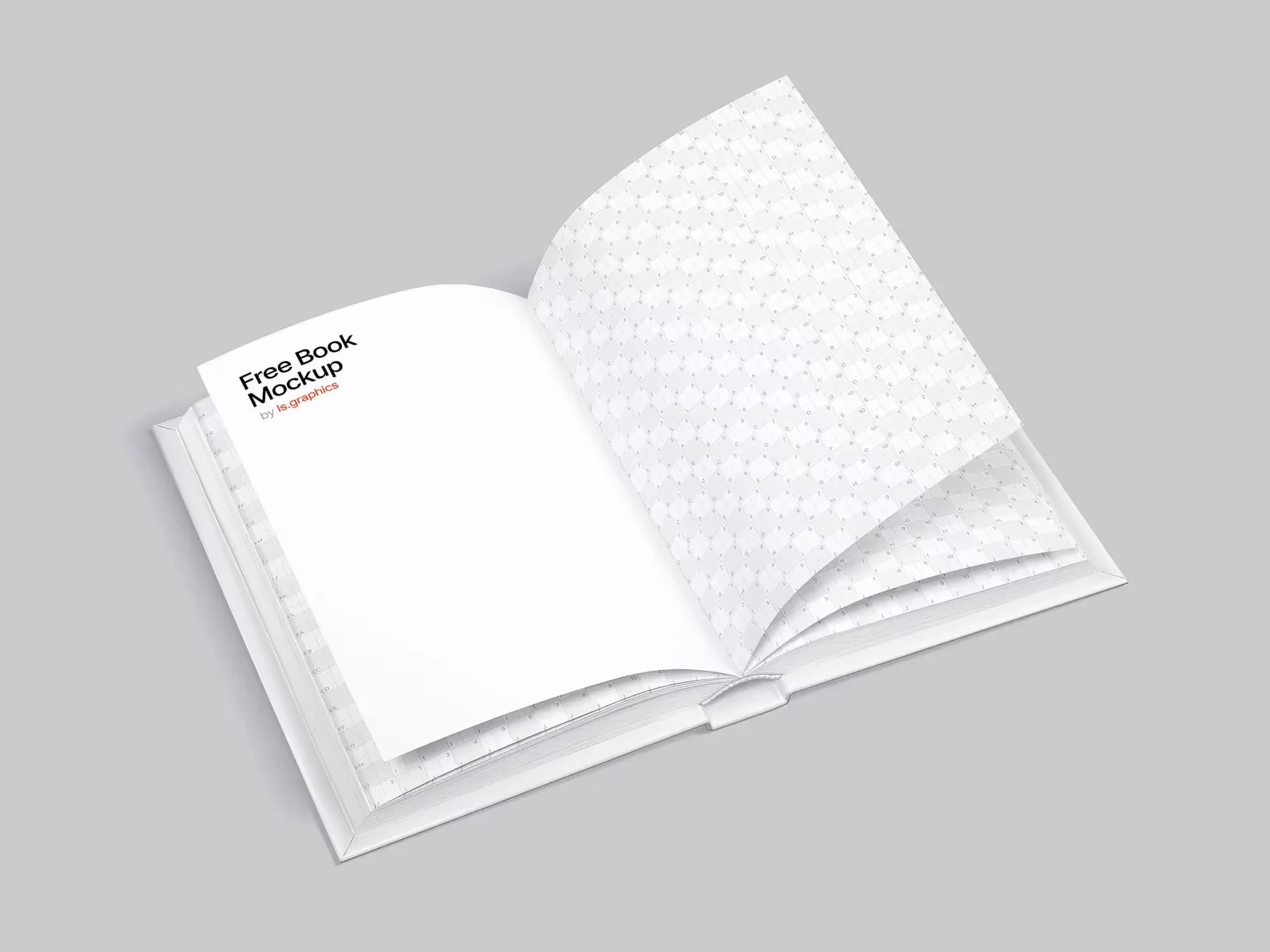 Free Opened Book Mockup | Available on ls.graphics