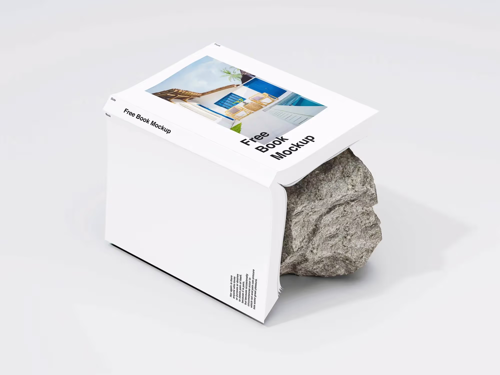 Free Unique Book Mockup | Available on ls.graphics