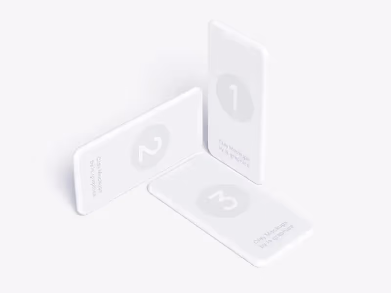 Three iPhone Clay Mockups