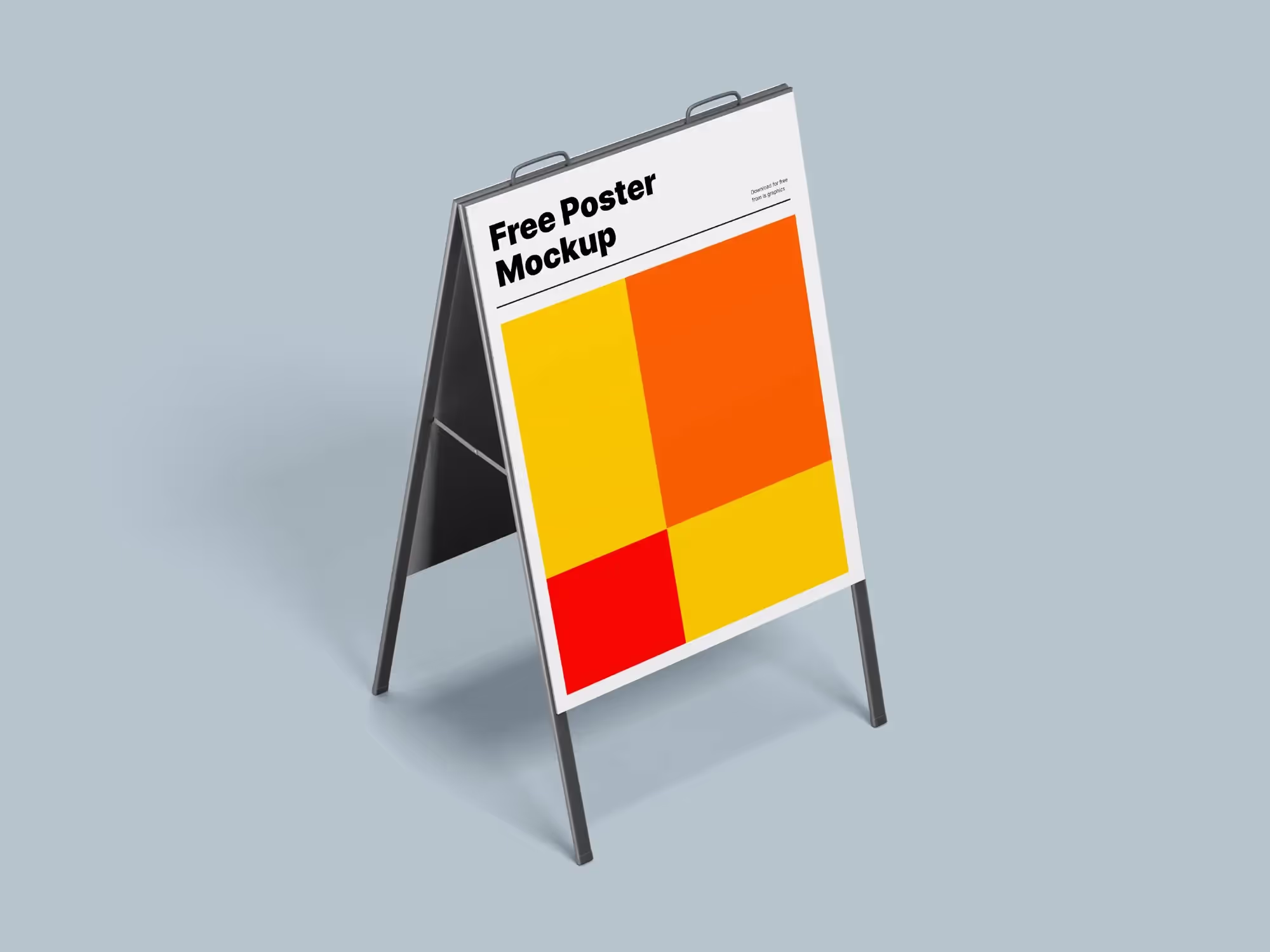 Two A-Stand Poster Mockups | Top Selling Mockup