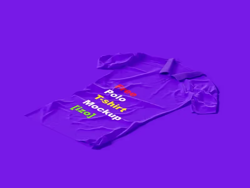 Free Polo T-shirt Mockup
