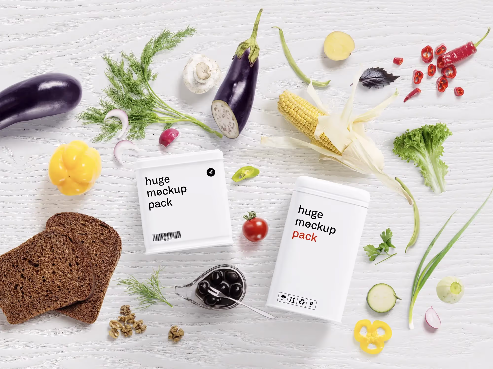 Free Food Mockup Scene Creator | Commercial License Ready