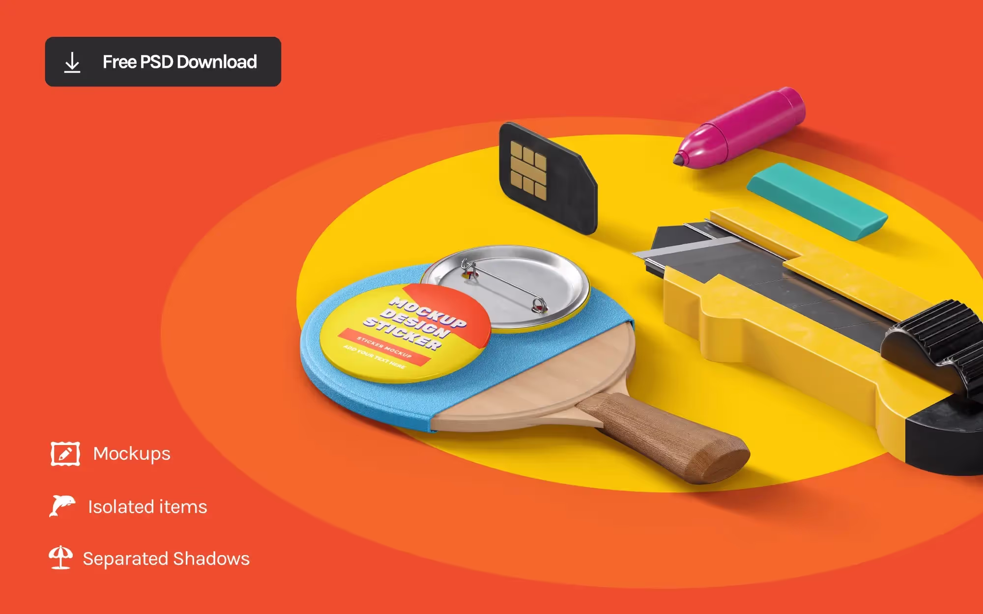 WuHoo Scene. Mockups and Items | Best Commercial Version