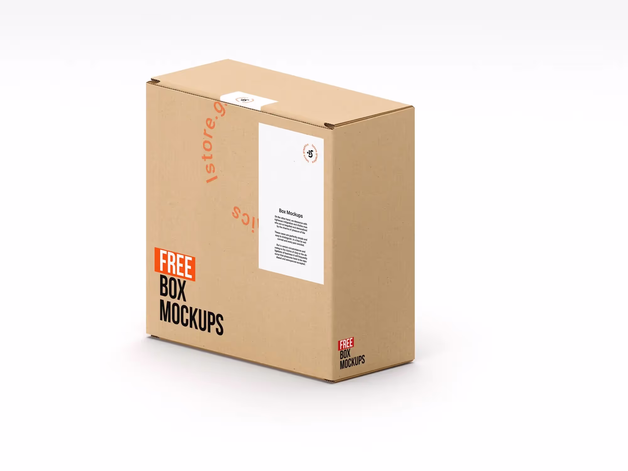 Free 7 Changeable Boxes Mockups | Best Seller Template