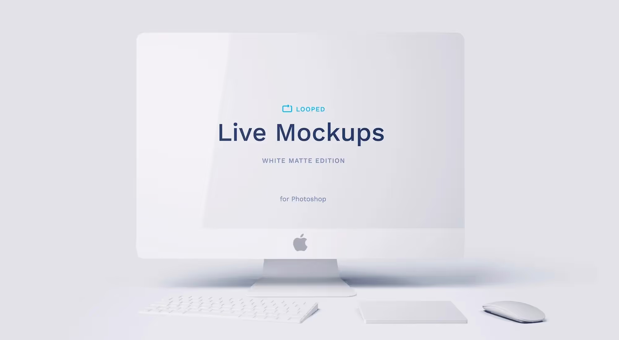 8 White Clay Apple Devices Mockups | Commercial License Ready