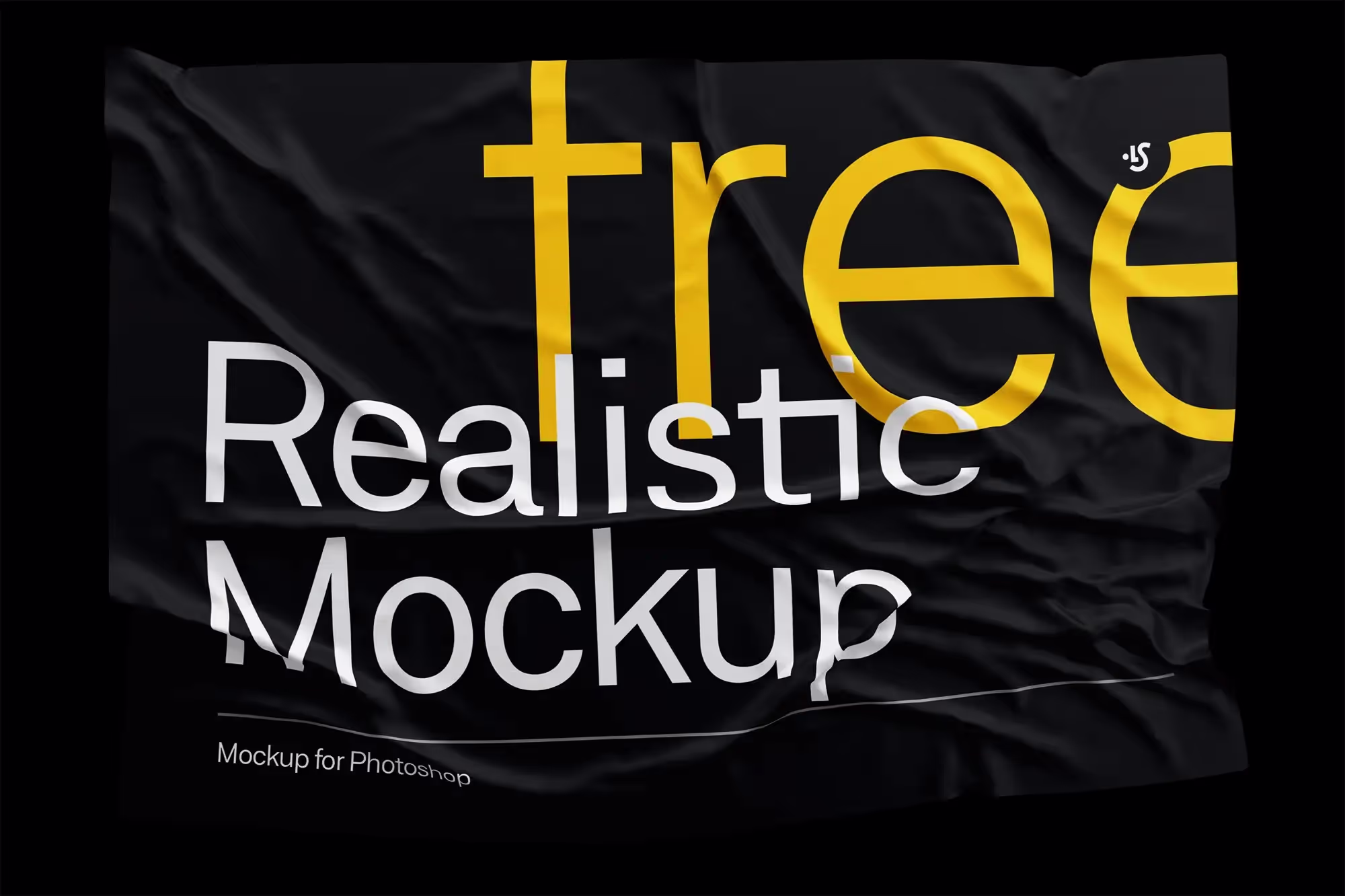 Free Fabric Wrinkled Mockup | Full Resolution File
