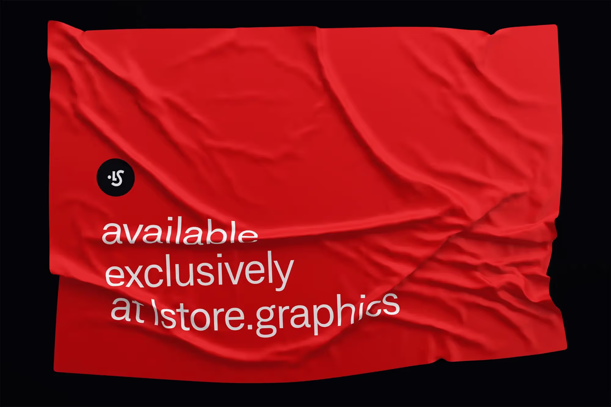 Free Fabric Wrinkled Mockup | Full Resolution File