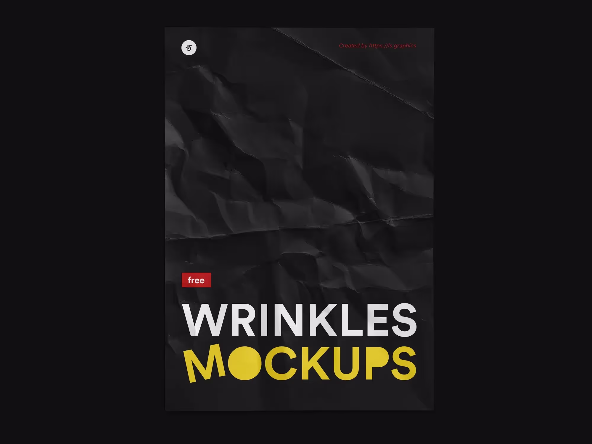 Free Crumpled Paper Mockup | Full Resolution File