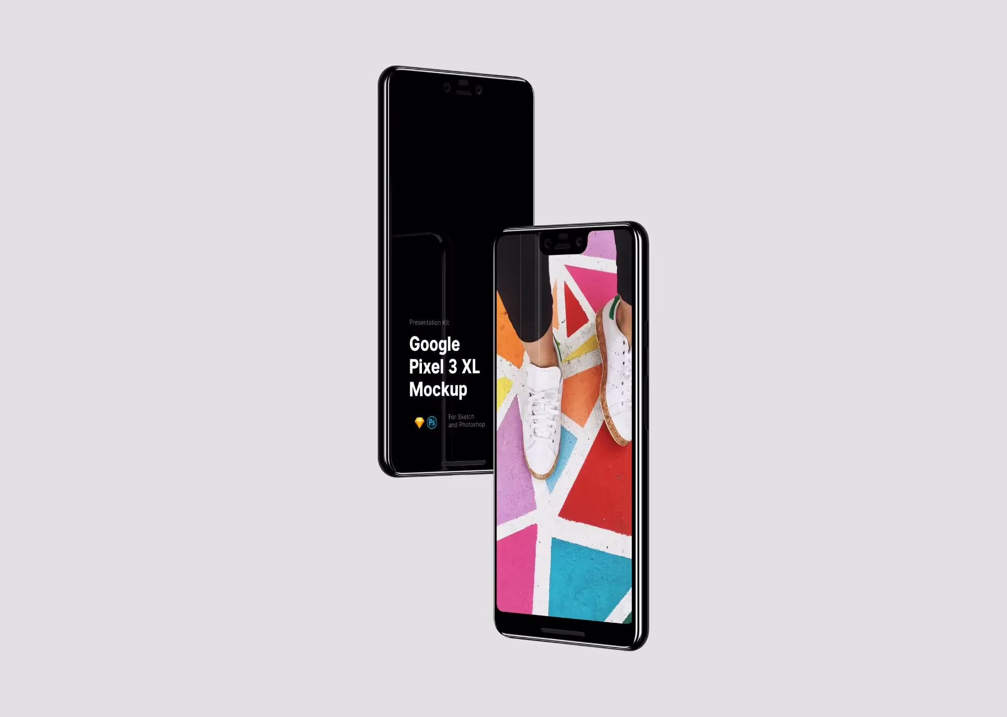 Free Google Pixel 3 XL Mockup | Download at ls.graphics
