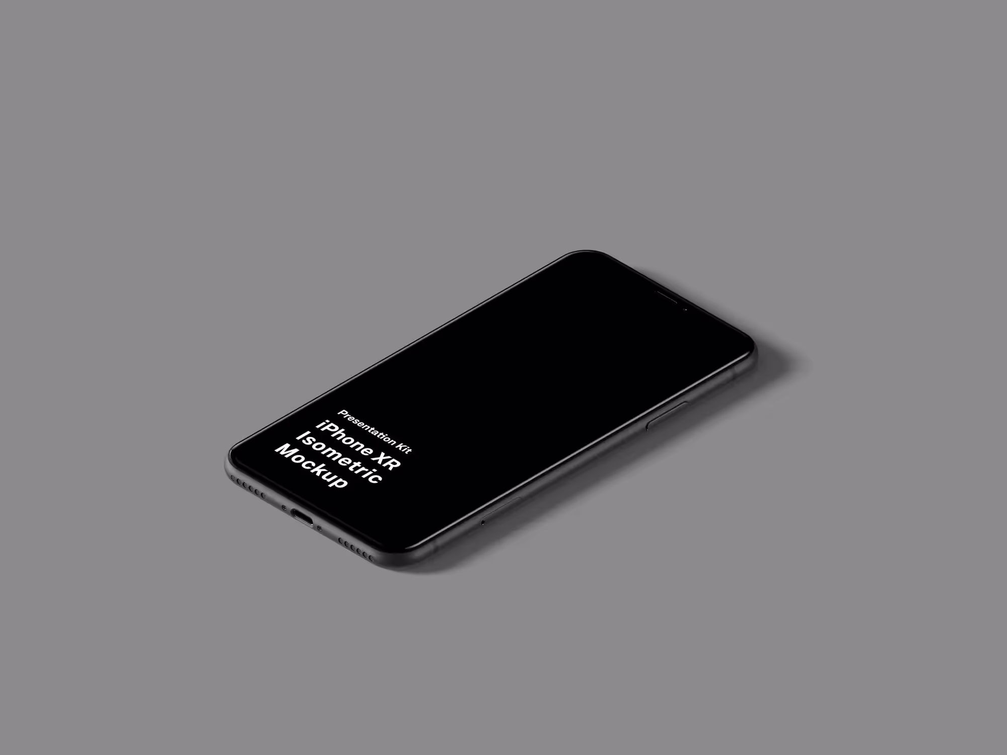 Free Isometric iPhone XR Mockup | Top Selling Mockup