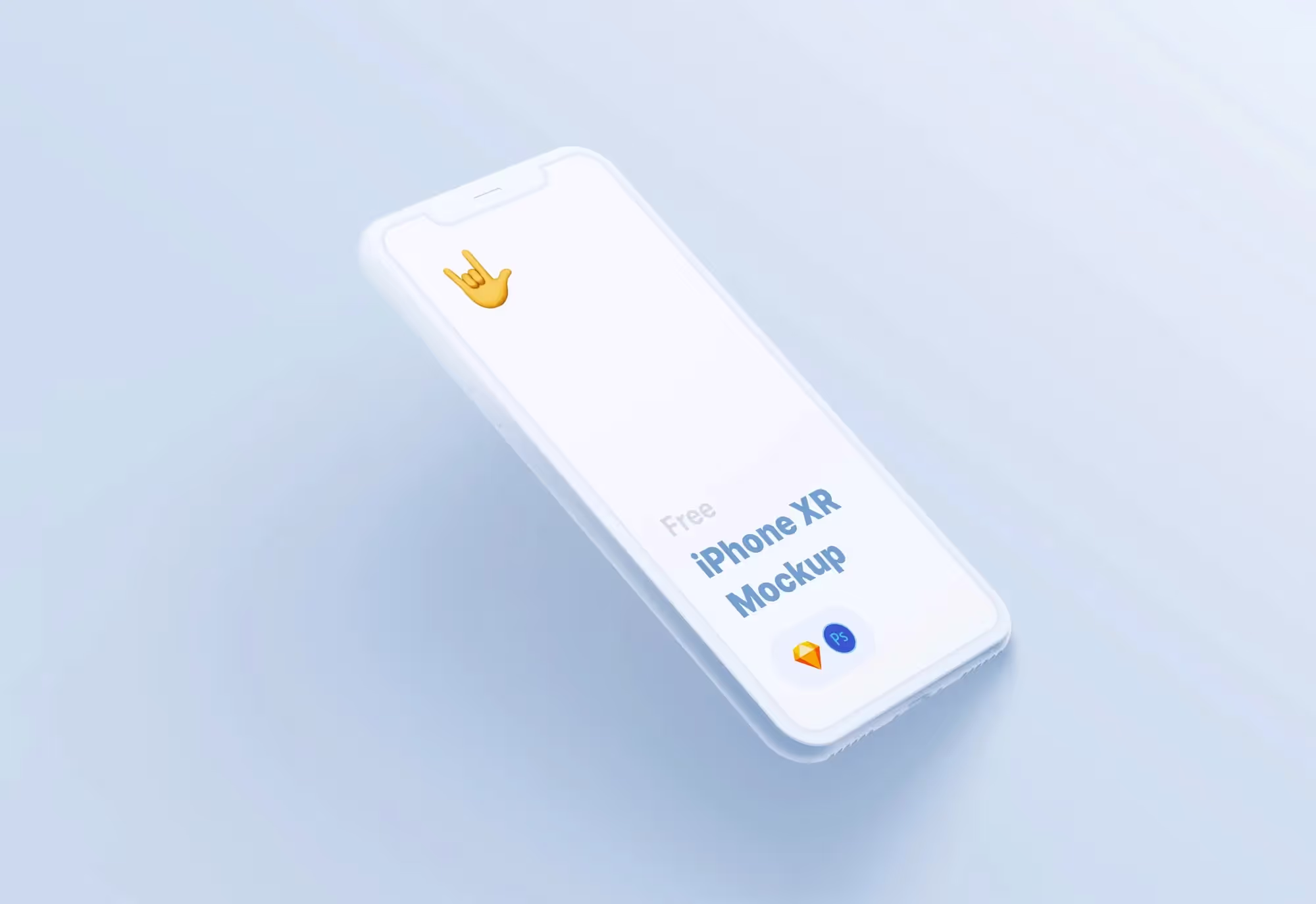 Free iPhone XR Mockup (stylized) | Premium Download Ready