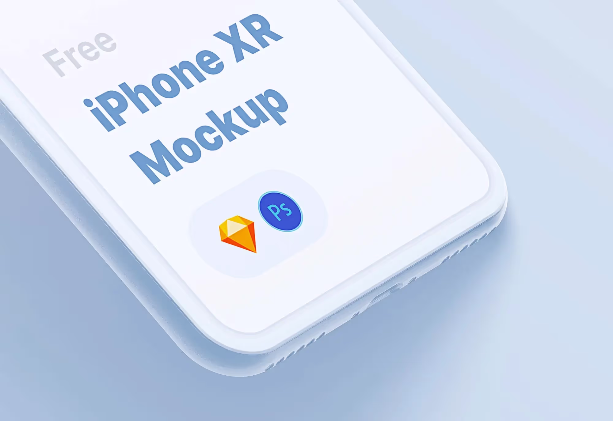 Free iPhone XR Mockup (stylized) | Download at ls.graphics